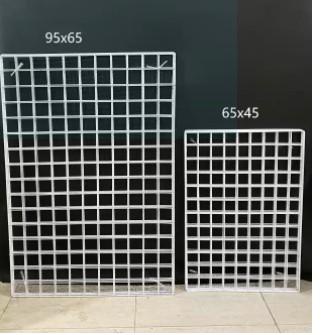 Kawat Ram 95x65 Cm 3mm - Rak Display Aksesoris HP - Rak Gantung putih