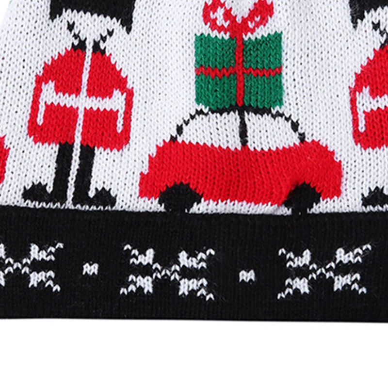 Topi Rajut Lembut Desain Kartun Mobil Santa Dengan pompom Untuk Dekorasi Natal