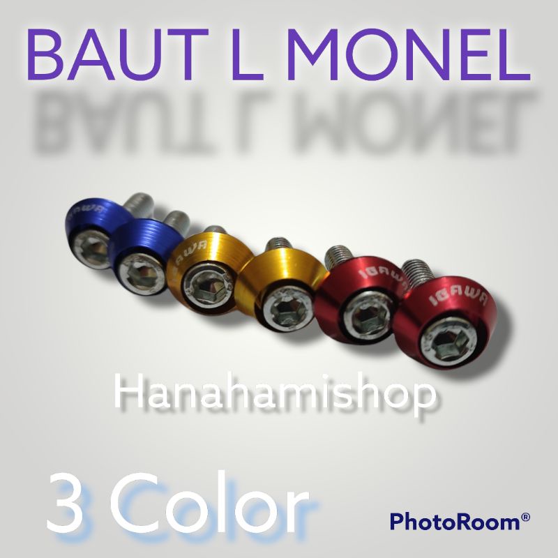 Ready Baut L Monel Ring Variasi Universal 6mm kunci L10