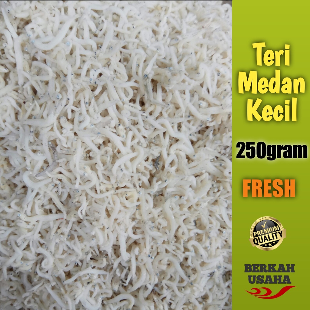 

IKAN ASIN TERI MEDAN SIZE KECIL FRESH 250gram