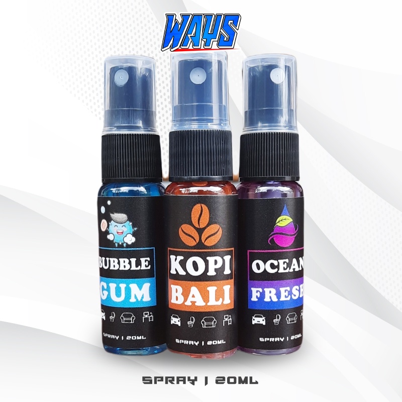 [Z183] 20ml Parfum Kopi Bali Spray Botol Semprot Pengharum Pewangi Mobil Helm Jaket Kipas AC Lemari Ruangan