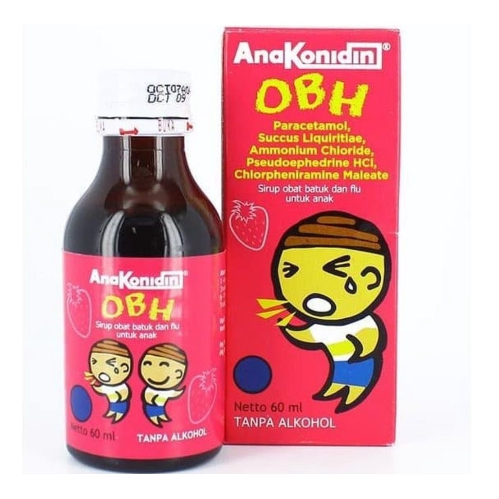 AnaKonidin Sirup 60ml//30ml - Obat Batuk Pilek Anak