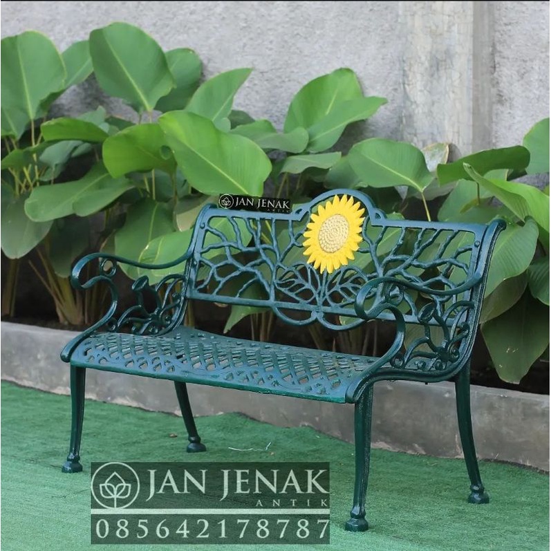 Kursi Taman Besi motif Matahari