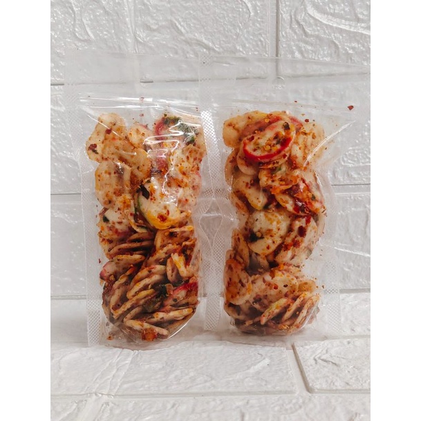

kerupuk seblak pedas daun jeruk