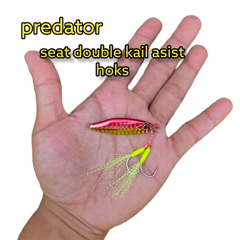 umpan micro jig Metal jig seat kail asist 10g microjig 10g umpan casting 10g umpan jig 10g metal jig