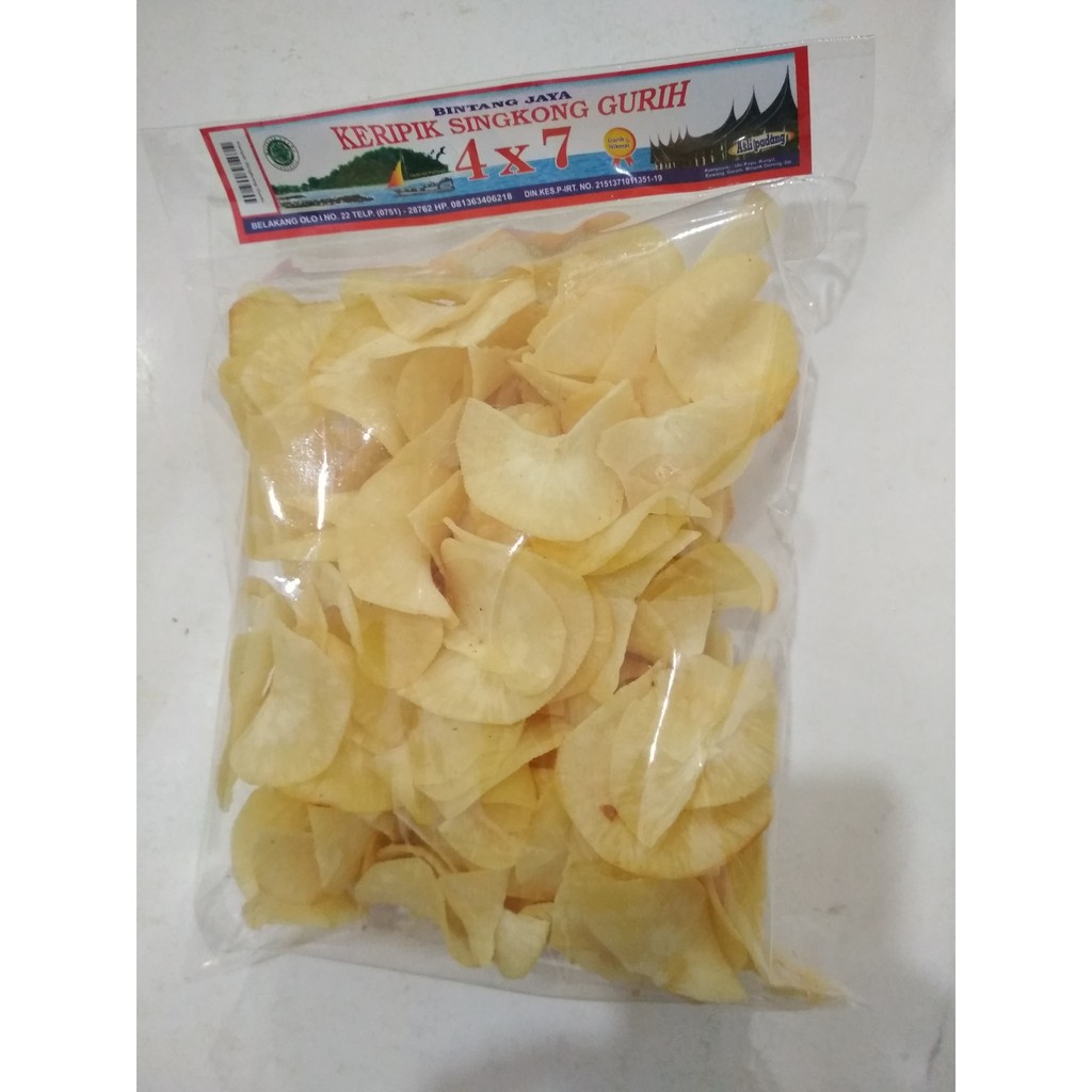 

Keripik Singkong Sanjai Original Panjang/Bulat Bintang 4 x 7 Jaya Khas Padang