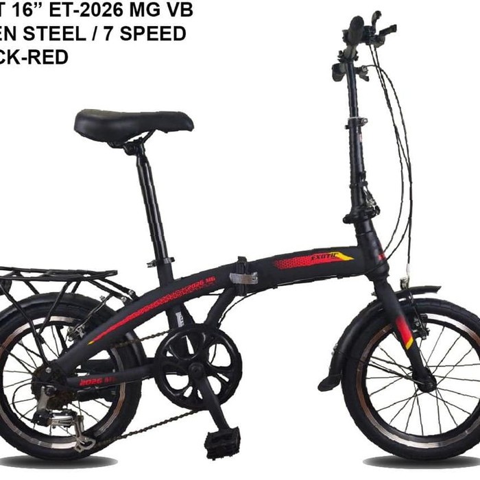 Unik sepeda lipat exotic 16 inc 7speed Diskon