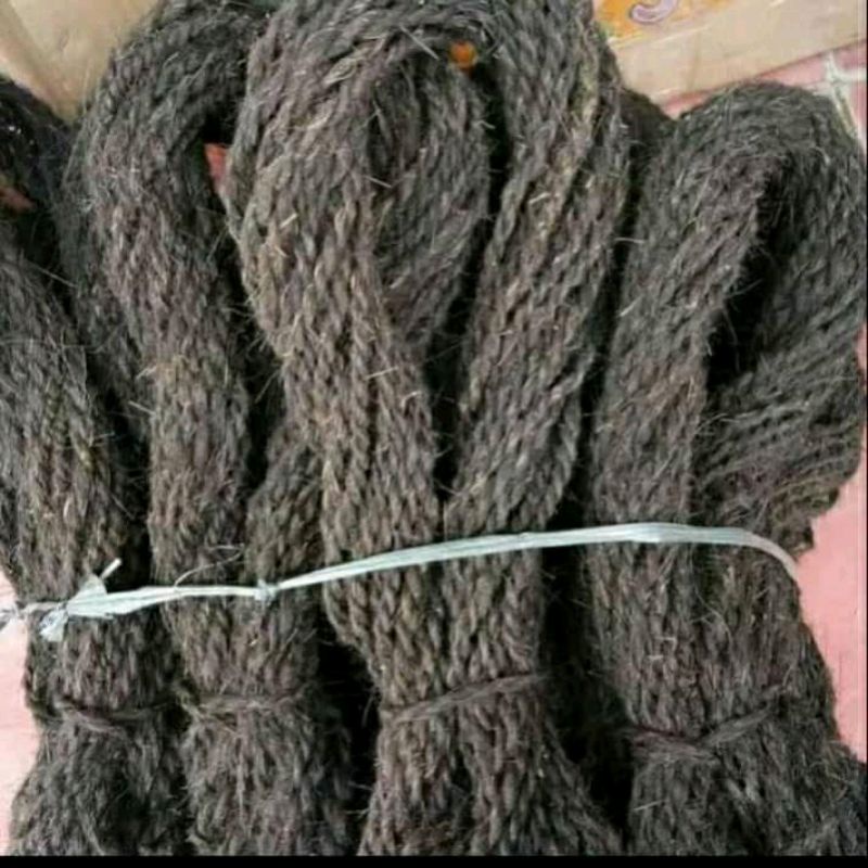 tali gazebo ijuk hitam / tali ijuk aren / tali ikat rumah bambu / tali saung gazebo