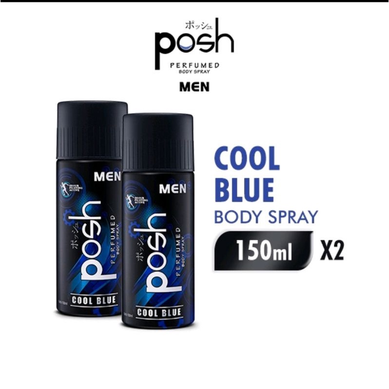 POSH MEN PARFUM SPRAY 150 ML ISI 2 PCS NOT DEODORANT