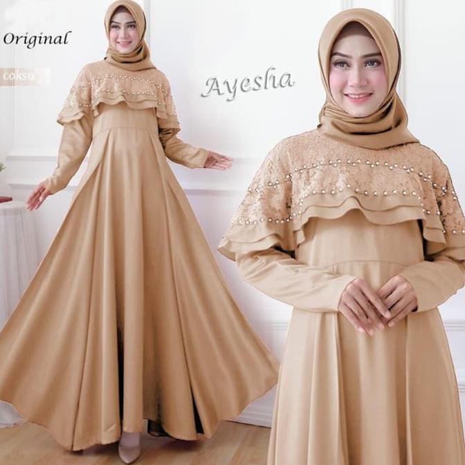 Baju | Muslim Wanita Gamis Syari Pesta Maxi Dres AYESHA TERBARU