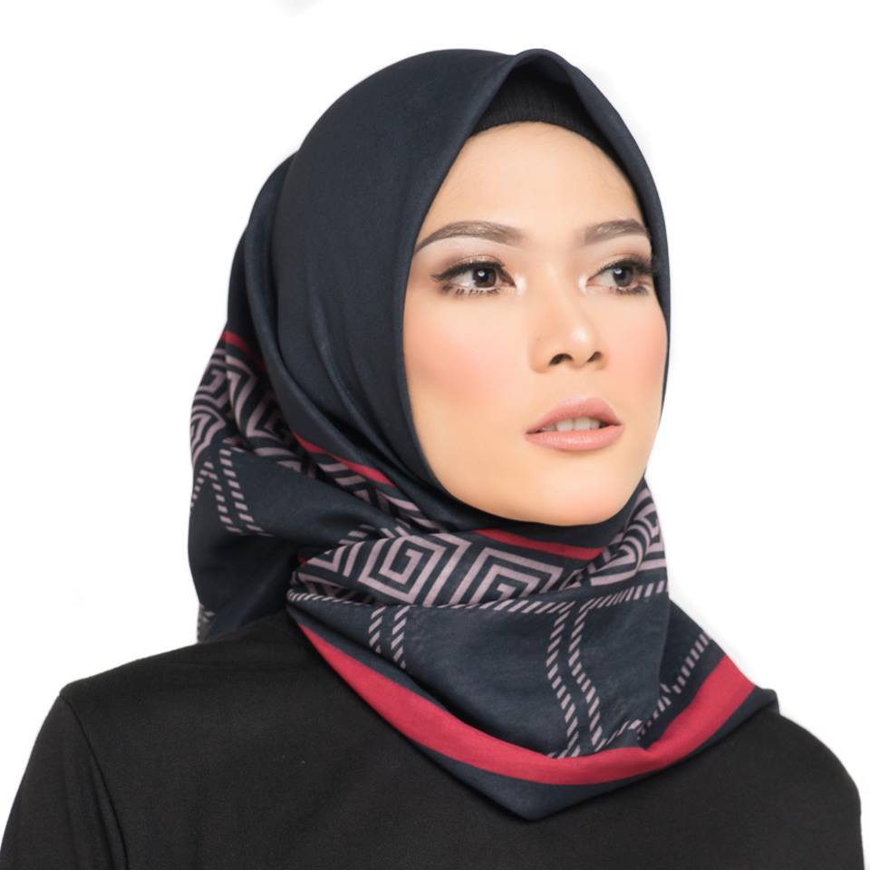Keisyara - Hijab Square - Voal Printed Scarf - Aysila