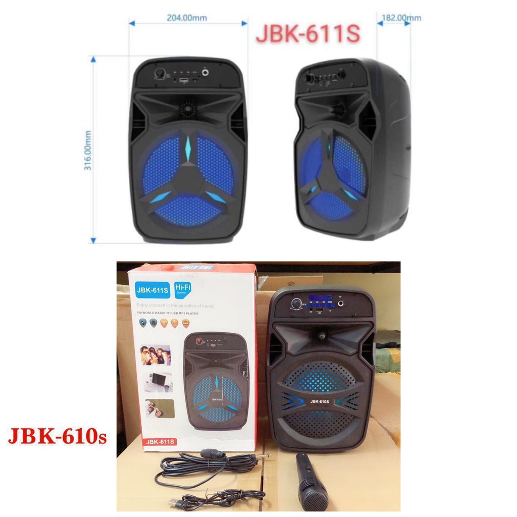 speaker bluetooth + mic JBK 610 JBK 611 suara bagus