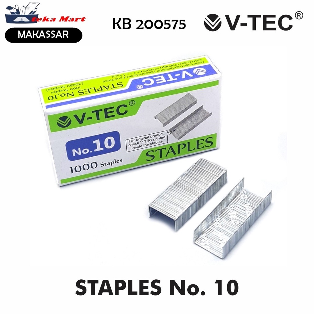 

[1 BOX KCL] V-TEC STAPLES NO.10