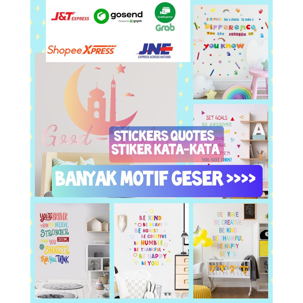 GM - WALLSTICKER DINDING STIKER DINDING STICKER QUOTES STIKER KATA-KATA MUTIARA STIKER QUOTE