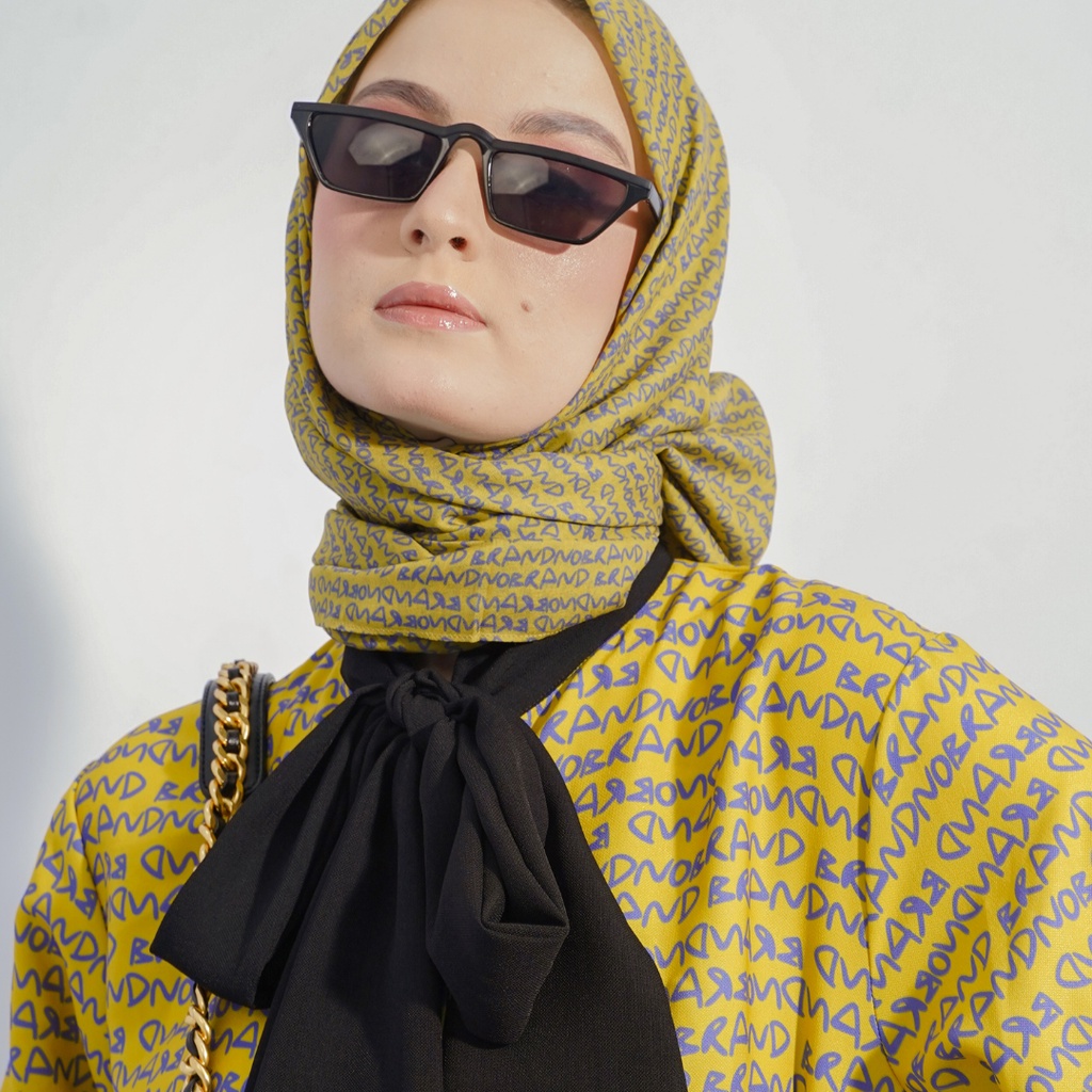 Brand No Brand Flint Monogram Scraf (Spesial Runway)-2