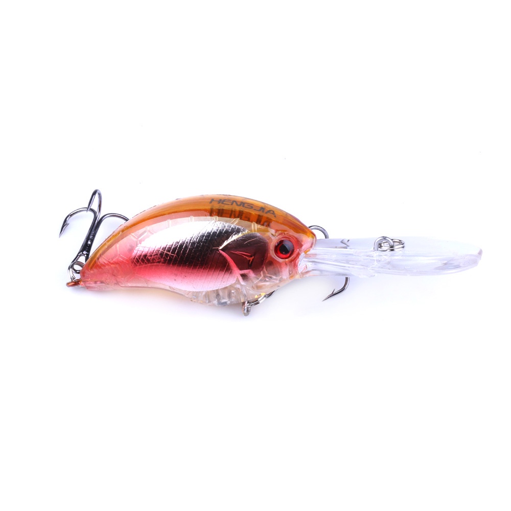 HENGJIA 10PCS Minnow Fishing Lure 9CM 13G Topwater Hard Bait Wobbler Jig Bait Crankbait Carp Striped bass Fishing tackle SwimBait