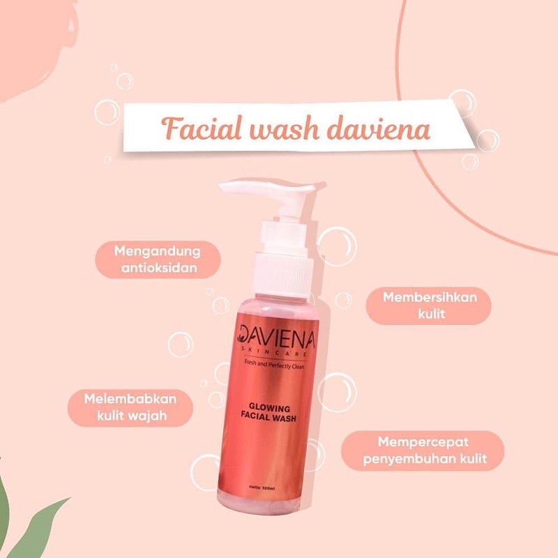DAVIENA SKINCARE GLOWING SERIES|DISTRIBUTOR DAVIENA|BEST SELLER|davienaskincare.official|ramadhanidavin|davienaskincare.bdg|davienaskincarejabotabek|davienaskincarepalembang-Facial wash