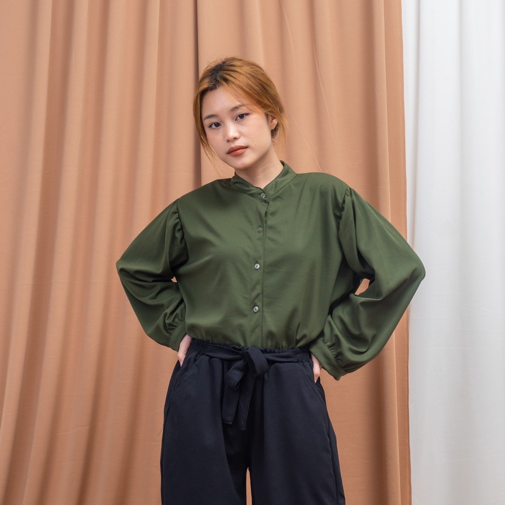 ZASKIYA - Rivery Blouse / Nameria / River Oversize Blouse Crepe / AIRFLOW / RIVERY PREMIUM