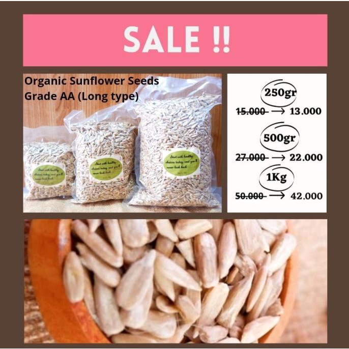 

500gr Organic Sunflower seed