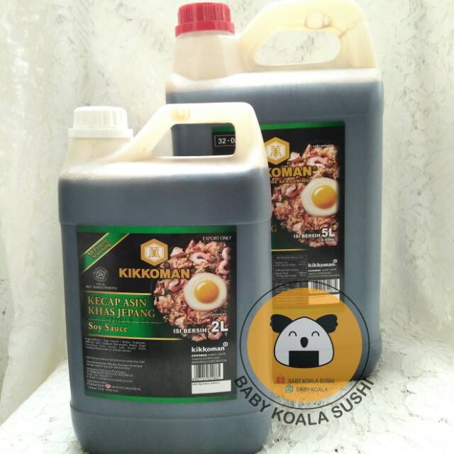 KIKKOMAN Shoyu Kecap Asin Jepang 5 Liter Halal