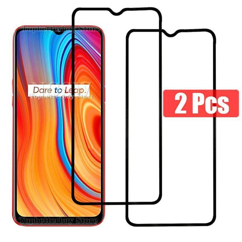 2Pcs Full Cover Screen Protector Glass for OPPO A5 A9 2020 glass For OPPO A91 A93 A73 A53 A15 s Realme C1 C2 V3 Tempered Glass