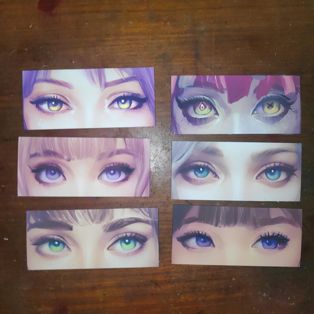 

Slap Sticker pack Hololive id anime realistic 6pcs Waterproof