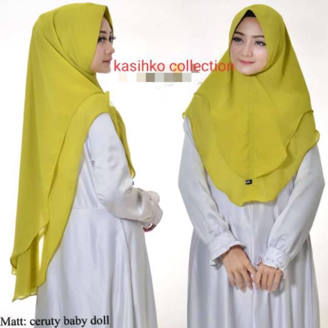 TERMURAH KHIMAR CERUTY BABY DOLL / HIJAB INSTAN PET ANTEM