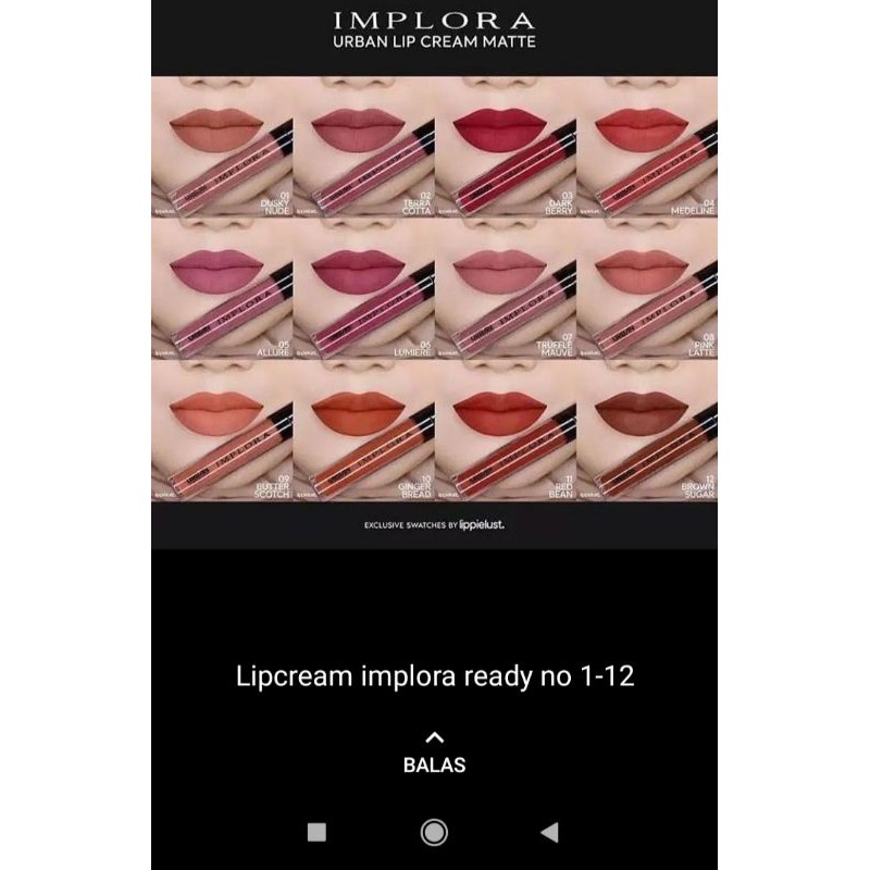 IMPLORA LIP CREAM MATTE