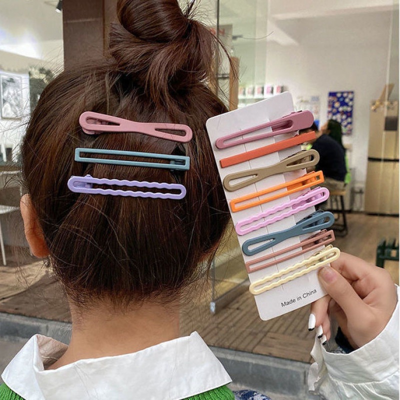 5/10 pcs Jepit Rambut Poni Serbaguna Untuk Wanita