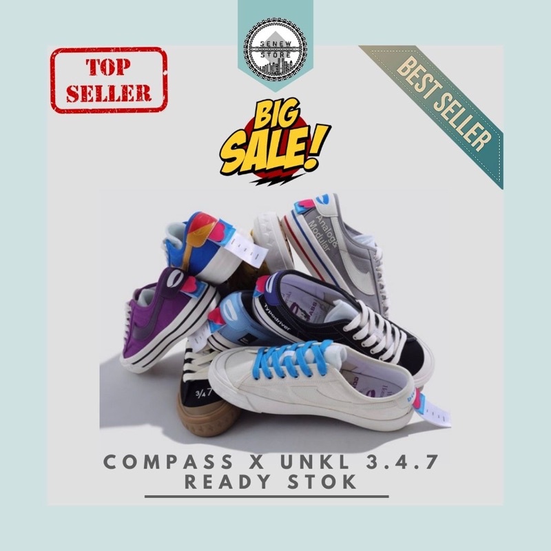 Compass x UNKL 347 | Compass Retrograde Unkl 347 | Compass Slipon Unkl 347 | Compass Unkl 347