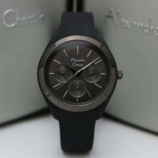 Jam tangan wanita alexander cristie original ac2833 full black