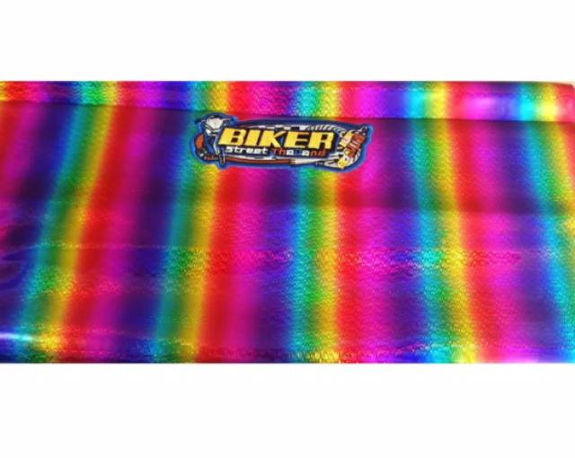 Kulit Jok Biker Pelangi Rainbow New Motif