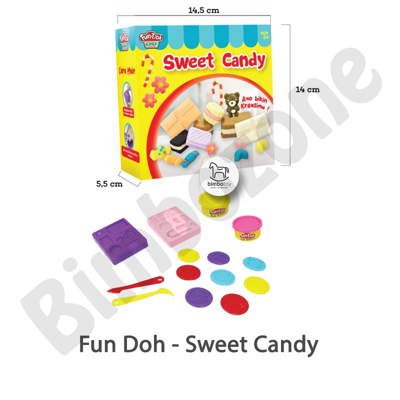 Bimbozone - Mainan Anak Sensory Play - Fun Doh - Sweet Candy