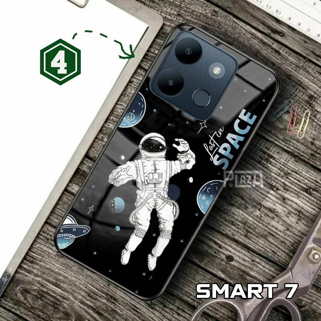 Softcase Glass SPACE [K62] for INFINIX SMART 7 Terbaru CAMERA PROTECT Casing Handphone-Pelindung Handphone