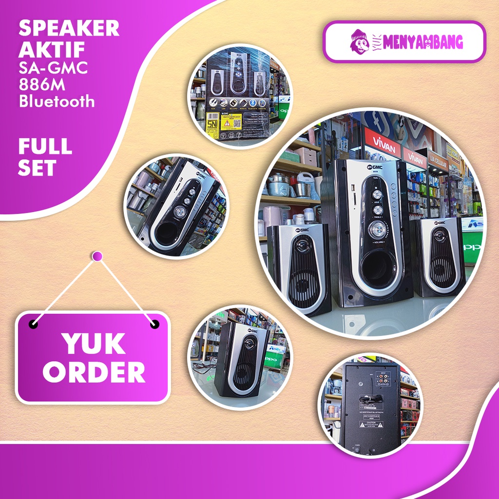 41905 | SA-GMC 886M Bluetooth | Speaker Aktif Bluetooth GMC 886M