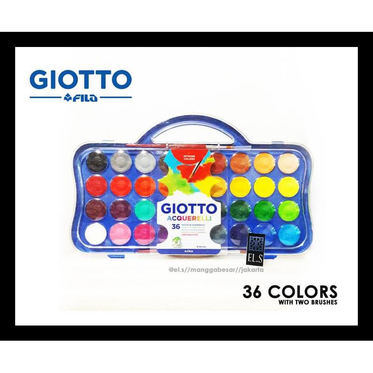 

TERBARU GIOTTO ACQUERELLI 36 WARNA ( WATER COLOR CAKE / CAT AIR ) PERALATAN MELUKIS MURAH TERLENGKAP