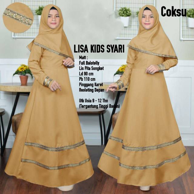 BAJU SYARI ANAK/GAMIS SYARI ANAK