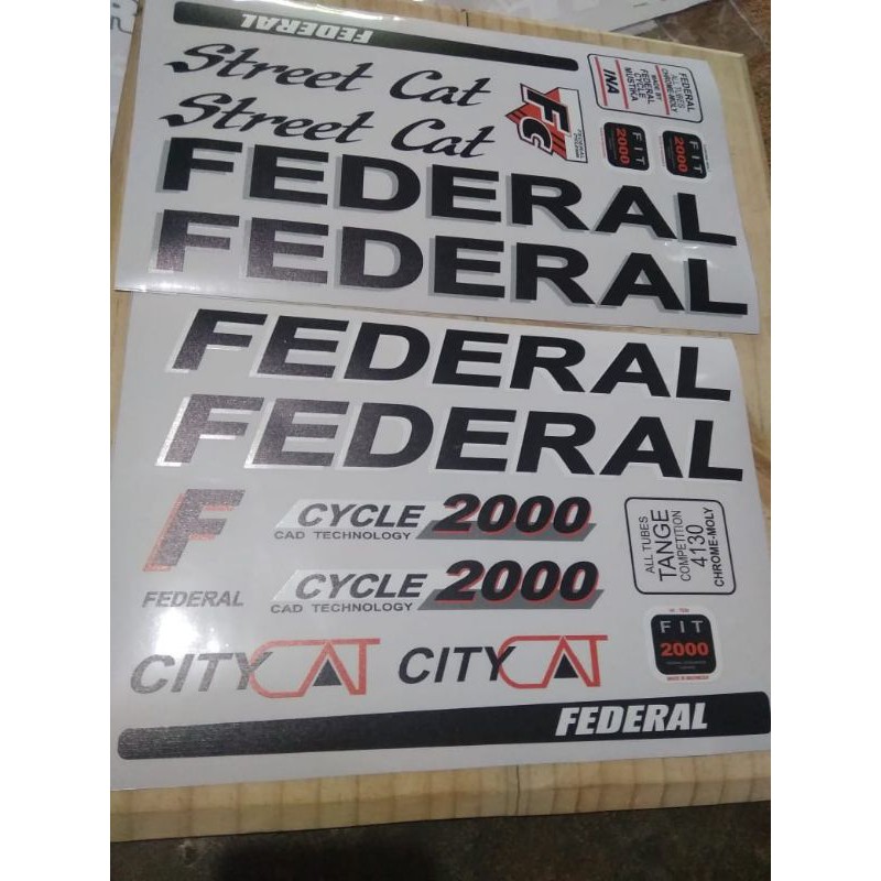 Sticker decal frame sepeda balap jadul vintage model  FEDERAL