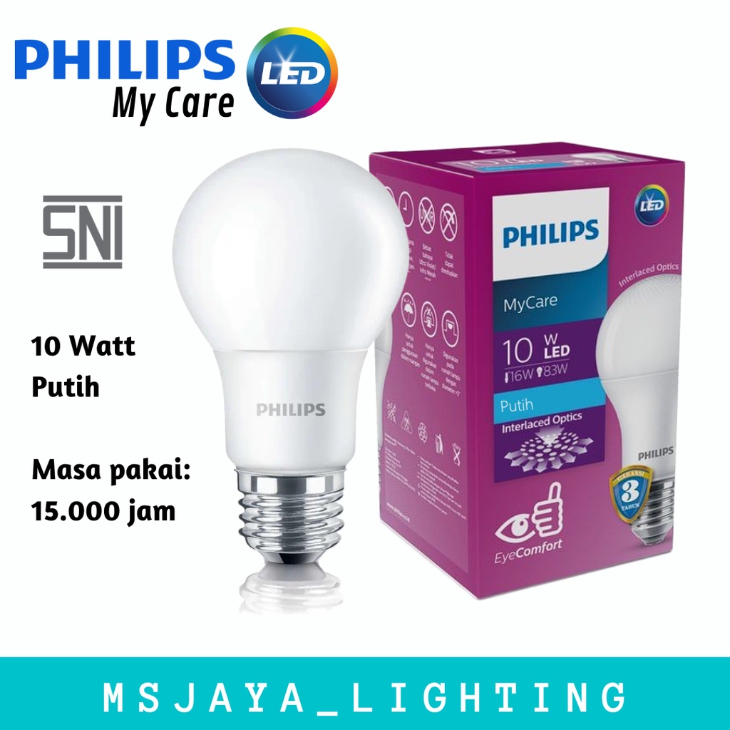 Jual LAMPU LED PHILIPS BULB UNGU 10 WATT | Shopee Indonesia