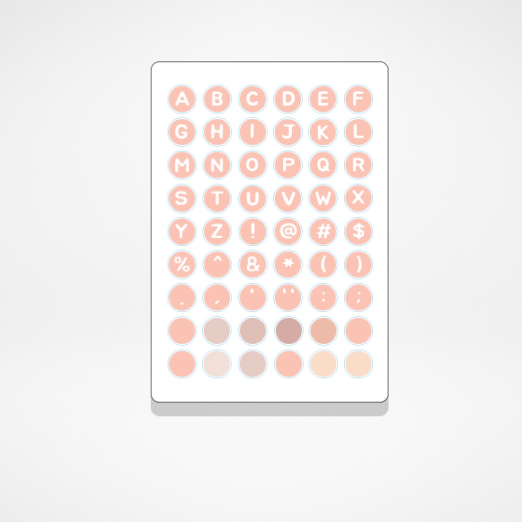 

Sticker Cute Pack Huruf Alpabet 7 For Jounal Planner