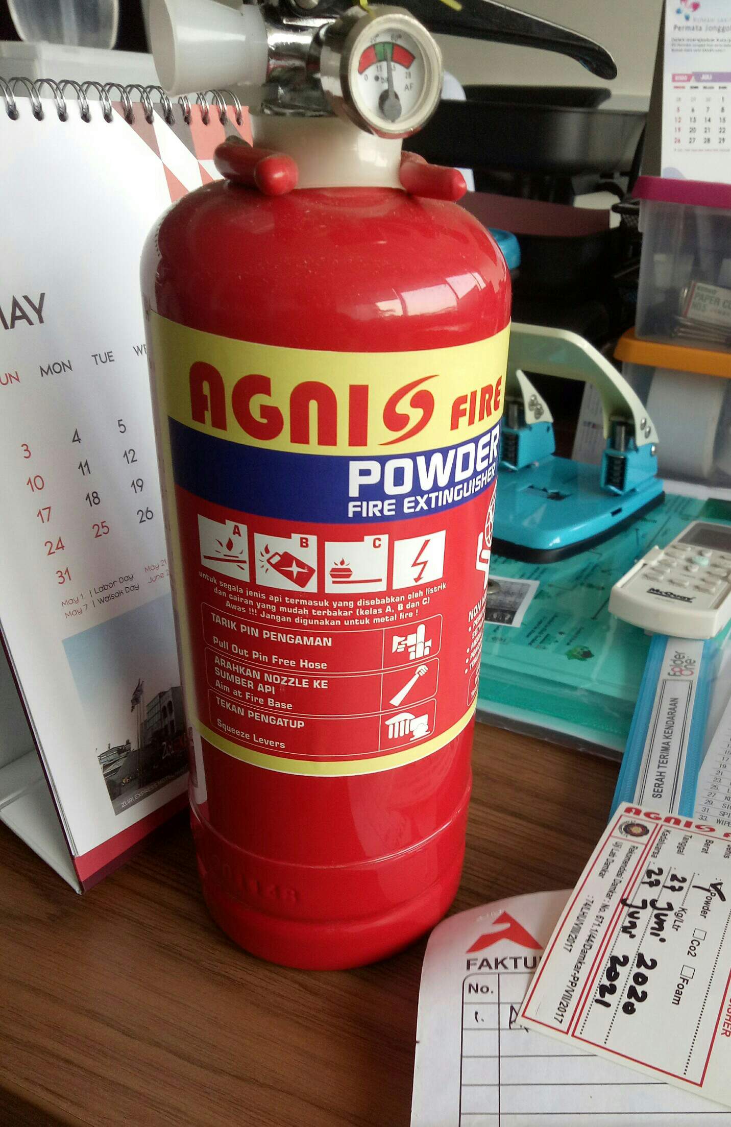 Apar Powder 1 Kg Merk Agnis Fire. Alat Pemadam Api.tabung Pemadam. Dcp Abc