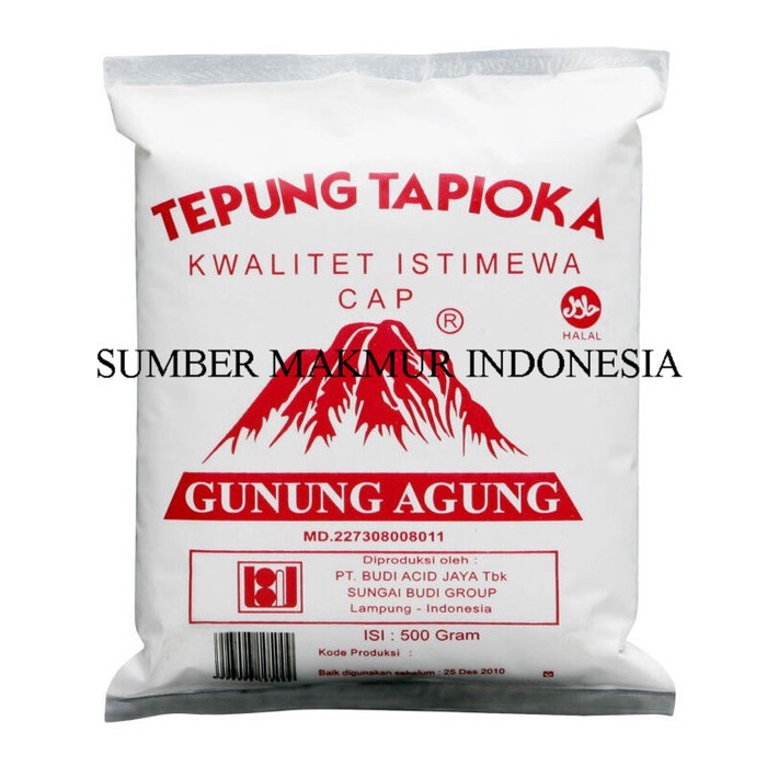 

BISA COD TEPUNG TAPIOKA CAP GUNUNG AGUNG 500 GRAM