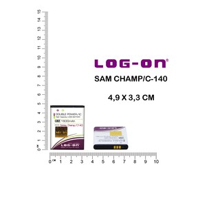 BATERAI SAMSUNG CHAMP / C140 BATRE DOUBLE POWER BATTERY LOG-ON