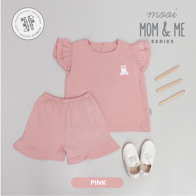 Mooi Set Anak Perempuan Kika Ruffle Set