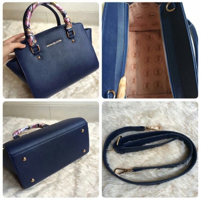 Tas Wanita Handbag MK Selma Medium Navy