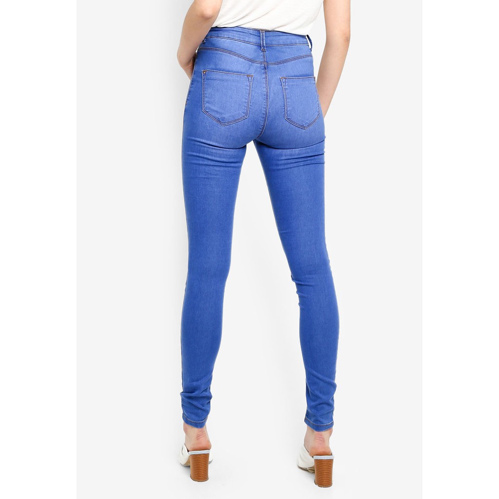 Dazina Celana Jeans Wanita Basic Mid Skinny low Ice Blue