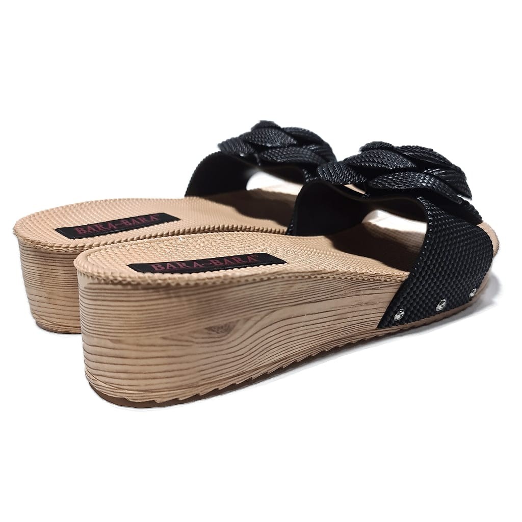 BARA BARA ORIGINAL sandal karet empuk murah wanita barabara wedges sendal selop import 1838utc