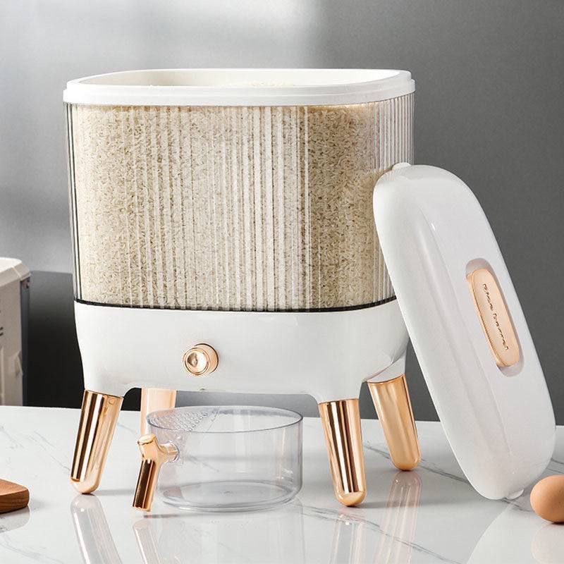 (READY STOK)) TEMPAT BERAS UNIK / BOX BERAS DISPENSER / TEMPAT BERAS AESTHETIC  10L RICEBOX/Unik / B