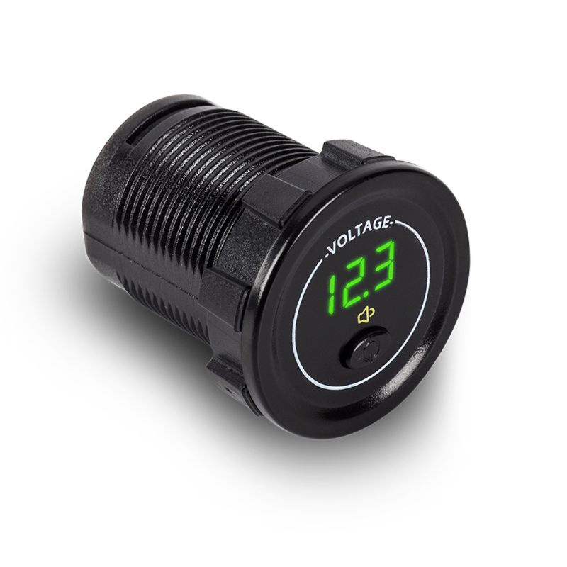 VIVI   Waterproof Motorcycle Boat Car DC 12V 24V 30V LED Voltmeter Display Voltage Meter with ON OFF Switch Low Voltage Alarm