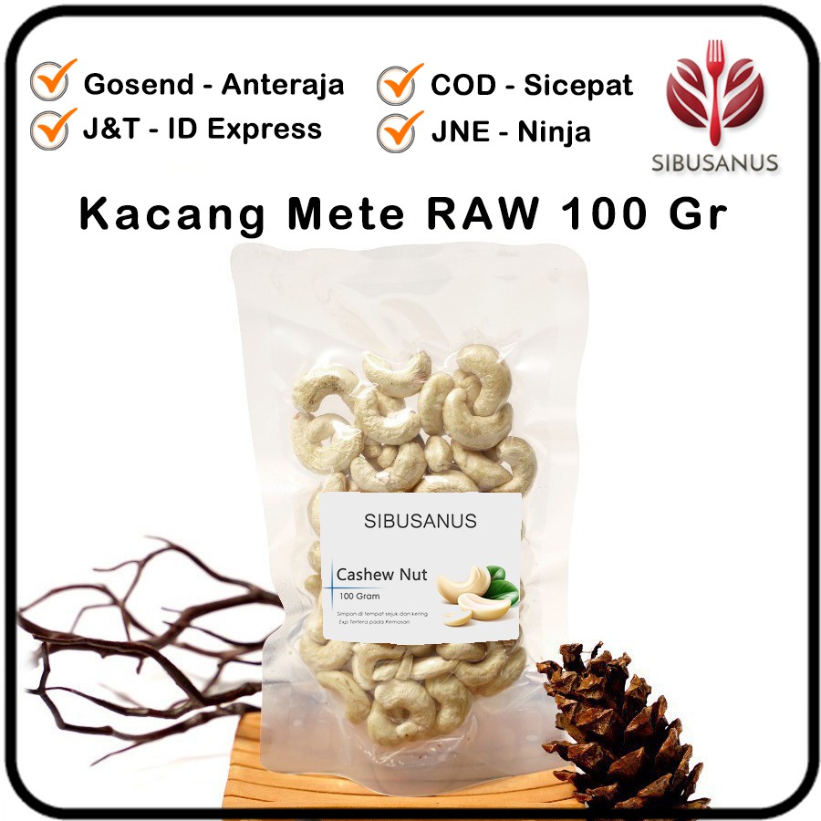 

Kacang Mete Mentah RAW Cashew Nut 100 Gram